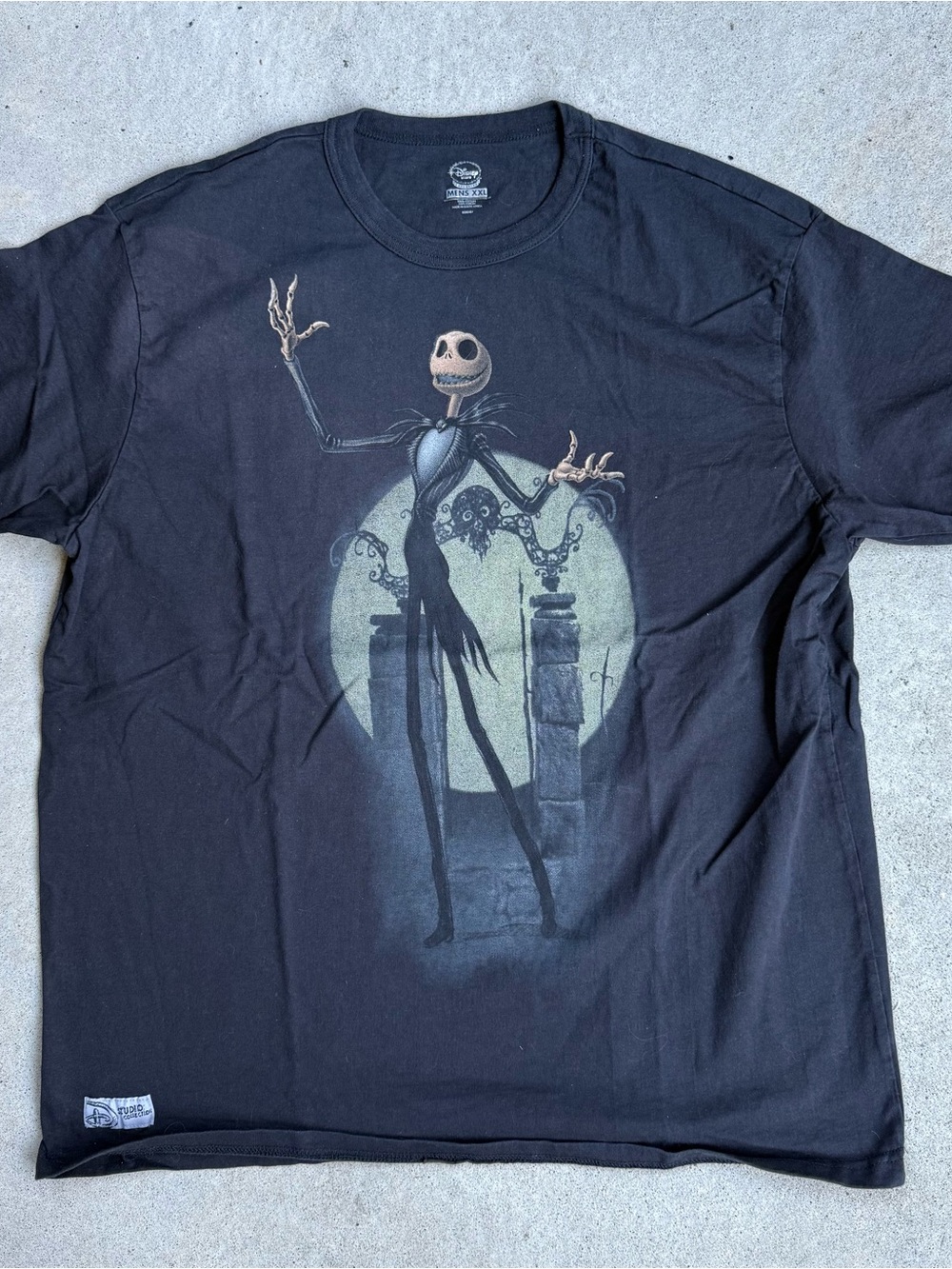Disney Black The Nightmare Before Christmas Jack Skellington Graphic Tee